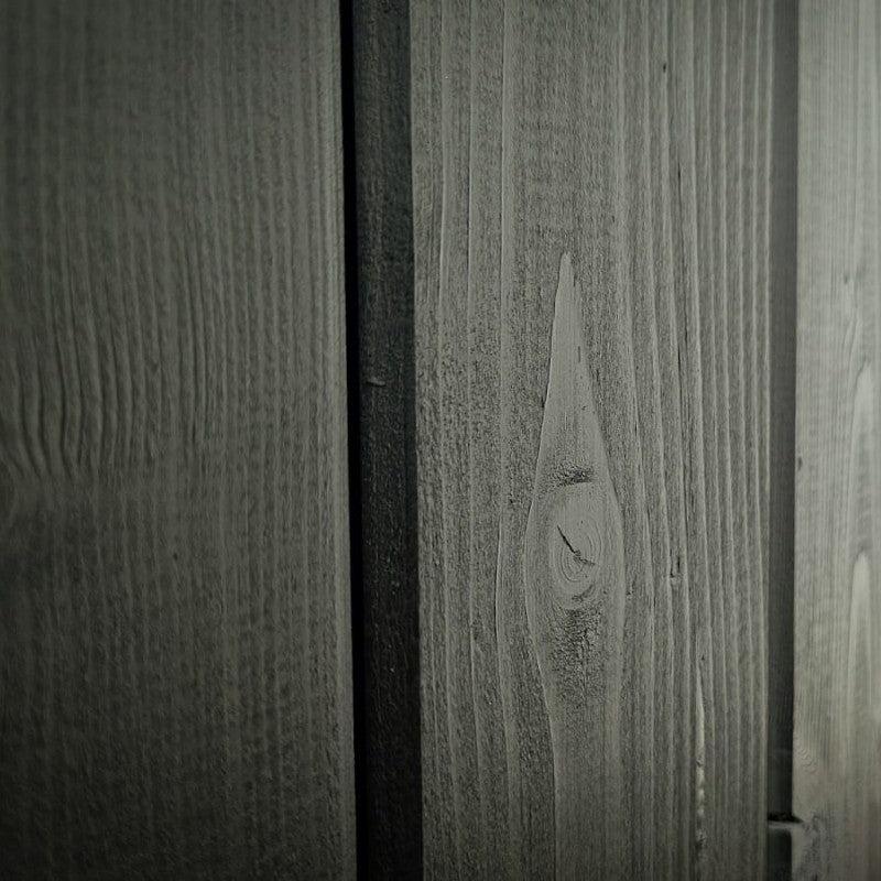 bois peinture noir bain nordique